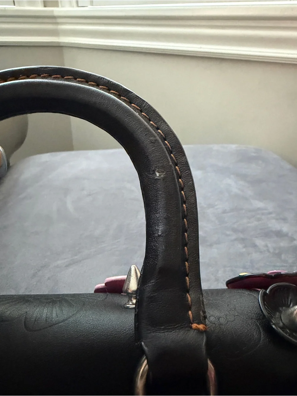 STUNNING & ULTRA-RARE Coach 1941 Tea Rose Double Dinky Satchel
